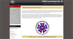 Desktop Screenshot of iatse42.org