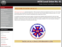 Tablet Screenshot of iatse42.org